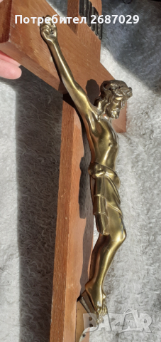 60, 50, 20, 19 см, Голямо Старо разпятие, кръст Исус, разпятия, кръстове, религия, снимка 4 - Пана - 36468962