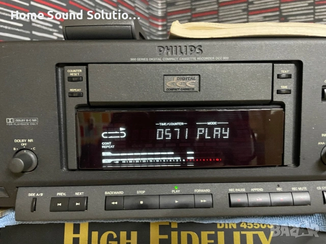 PHILIPS DCC 900 single cassette deck, снимка 4 - Декове - 53099020