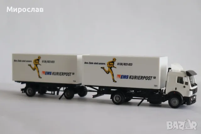 HERPA H0 1/87 MERCEDES BENZ КАМИОН МОДЕЛ ТИР, снимка 6 - Колекции - 49872748