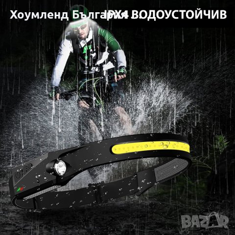 Супер мощен челник 350lum с 4 режима и сензор за движение, снимка 5 - Други стоки за дома - 41318978