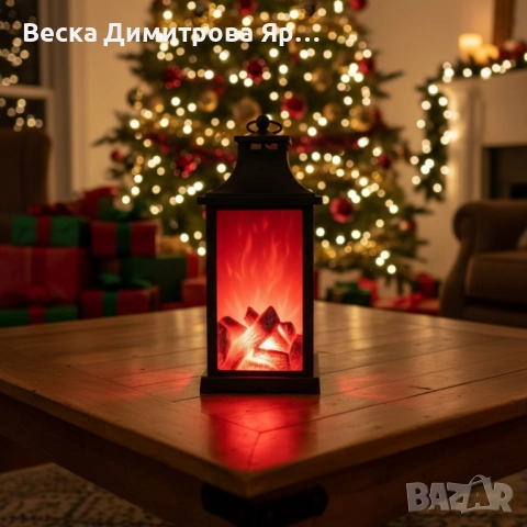 LED декоративен фенер с ефект на жив пламък, снимка 4 - Декорация за дома - 52587195