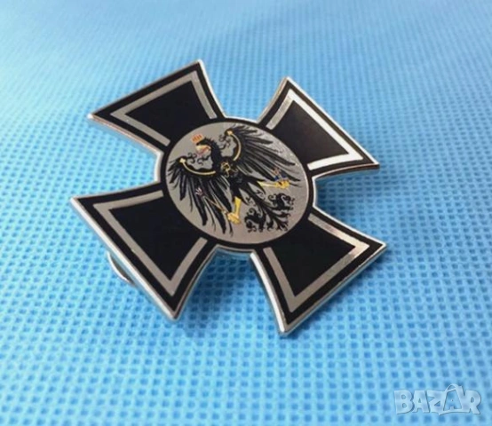 Пин Значка Германски Железен Кръст Орел Военен Орден Прусия Германска Империя Императорски Орел SS23