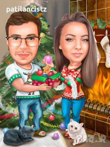 КАРИКАТУРИ с рамка А4 или А3, снимка 2 - Картини - 48307968