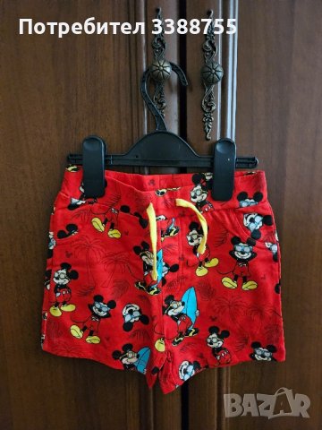 Комплект блузка с къси панталонки на Disney за момче 12-18 мес., снимка 2 - Детски комплекти - 42377866