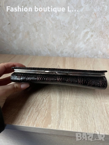 Кафяво кожено портмоне с джоб за монети , карти и книжни пари 🤎, снимка 2 - Портфейли, портмонета - 53176781