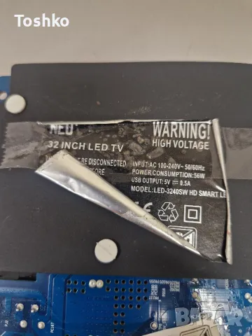 NEO LED-3240SW HD SMART LED TV MAIN BOARD CV6681-B42 PANEL CX315DLEDM, снимка 5 - Части и Платки - 47749217