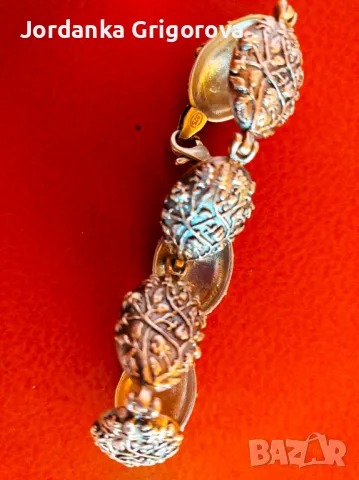 Дамска сребърна гривна - Филигран, снимка 4 - Гривни - 47337493