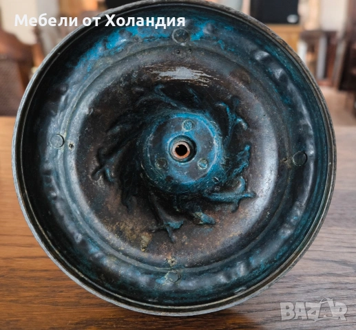 двойка антикварни бронзови свещници, снимка 9 - Антикварни и старинни предмети - 53561921