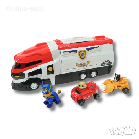 Пес Патрул Камион Елитни Кученца – 44см с Ефекти и Коли, снимка 2 - Коли, камиони, мотори, писти - 51211380