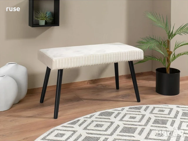 НОВИ! Тапицирана пейка до 110кг спалня, хол, антре, Голяма кадифена, снимка 6 - Други - 50734596