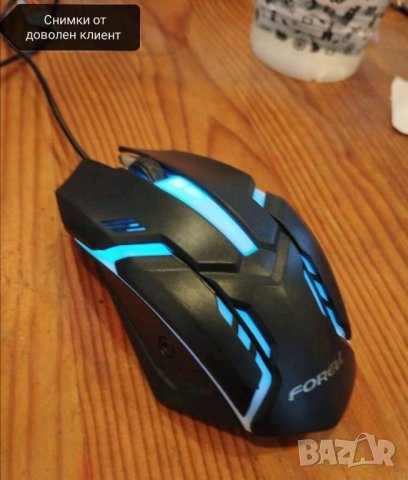 Светеща гейминг оптична мишка, снимка 6 - Геймърски - 41755747