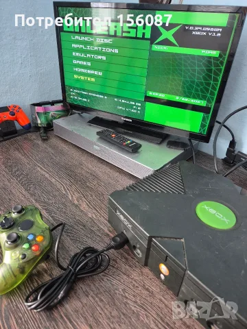 ✅ Xbox Classic ХАКНАТ Transperant Green Controller, снимка 2 - Xbox конзоли - 55905708
