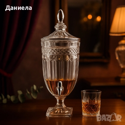 стъклен диспенсър за напитки 3L , снимка 2 - Други стоки за дома - 51808341