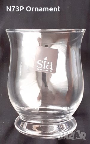 СТИЛЕН СВЕЩНИК.  СТЪКЛО. SIA. MADE IN SWEDEN 🇸🇪. , снимка 1