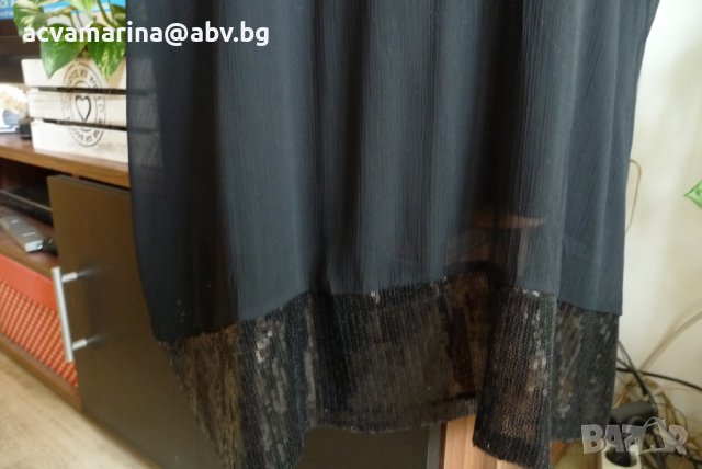 Черна рокля р-р Л, снимка 3 - Рокли - 32762615