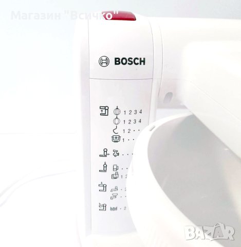 BOSCH (MUMP1000) Кухненски робот 600 W с 3 приставки, снимка 4 - Кухненски роботи - 41816041