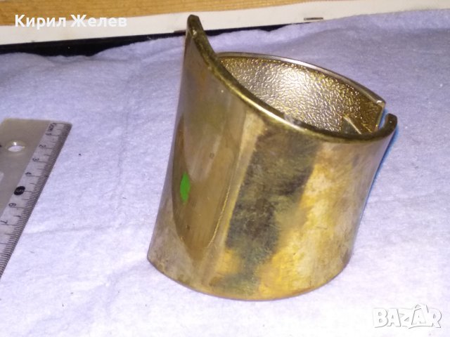 СТАРА ПОЗЛАТЕНА МАРКОВА MNG МОДНА МЕДНА АРТ ГРИВНА 7278, снимка 7 - Гривни - 41269226