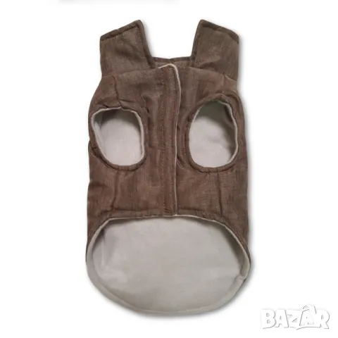 Сиво и кафяво яке за куче. Якета за кучета. Дрехи за кучета. Елек за куче. Грейка за куче, снимка 4 - За кучета - 38310434