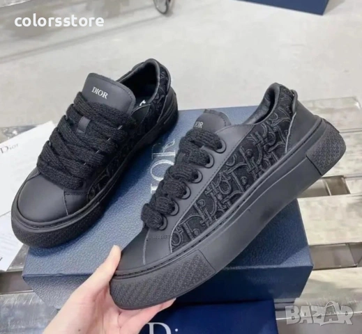 Дамски черни кецове Dior/BR103L, снимка 3 - Маратонки - 53238000