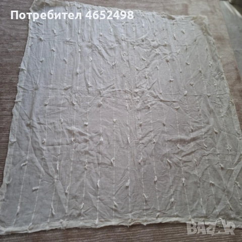 Ретро Бяла Покривка/Каре , снимка 4 - Покривки за маси - 53500511