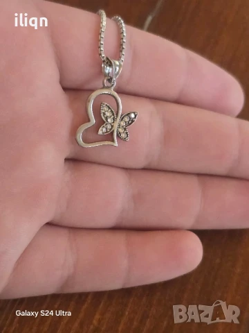 Сребърен синджир с висулка. 55см. Цена 24,99лв. За Севлиево безплатна доставка. , снимка 3 - Колиета, медальони, синджири - 51310560