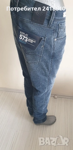 Replay Milano Anbass Stretch Slim Fit Mens Size 34/34 НОВО! ОРИГИНАЛ Мъжки Дънки!, снимка 16 - Дънки - 53578996