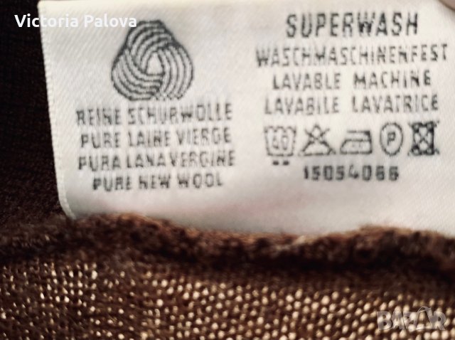 Скъп качествен пуловер FARINA PETER HAHN Швейцария, снимка 5 - Блузи с дълъг ръкав и пуловери - 44397746