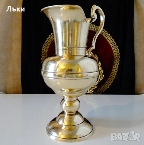 Викторианска бронзова кана за вино 1.2 кг. , снимка 5 - Антикварни и старинни предмети - 53478246