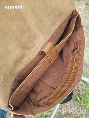 messenger bag ЕСТЕСТВЕНА кожа, кафява чанта работна( лаптоп, документи), снимка 13 - Чанти - 50617759