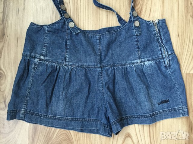 Дамски дънков къс гащеризон KILLAH by MISS SIXTY оригинал, size28  НОВ!!!, снимка 7 - Поли - 17754165