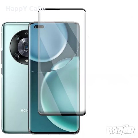 Honor Magic 7 Lite / 7 Pro / 6 Lite / 5 Lite / 4 Pro / 3D ЦЯЛО ЛЕПИЛО Извит стъклен протектор, снимка 5 - Фолия, протектори - 37119686