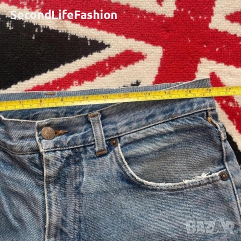 Винтидж дънки United Colors of Benetton с висока талия, размер 48, 80-те, снимка 7 - Дънки - 53270806