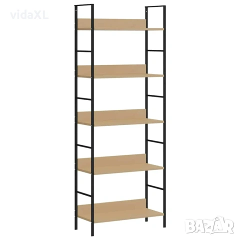 vidaXL Библиотека с 5 рафта, дъб, 60x27,6x158,5 см,(SKU:288227)
