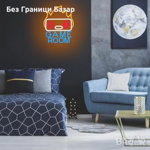 Нов знак Гейминг неонова лампа за стена LED табела Game Room Украса стая, снимка 6 - Декорация за дома - 52818436