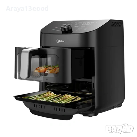 Еър Фрайър с две зони за готвене 2 в 1 Midea MAD1100DADK, 11L