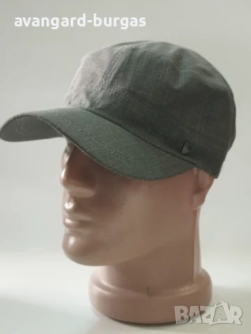 Мъжка лятна шапка с козирка, лен 240