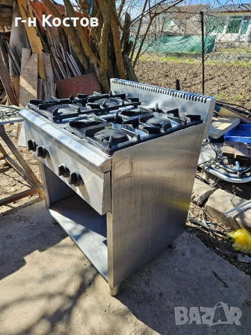 Газови Котлони със Защита СЕ 4-ка. със пилотен пламък на база от земята , снимка 2 - Обзавеждане на кухня - 53784112