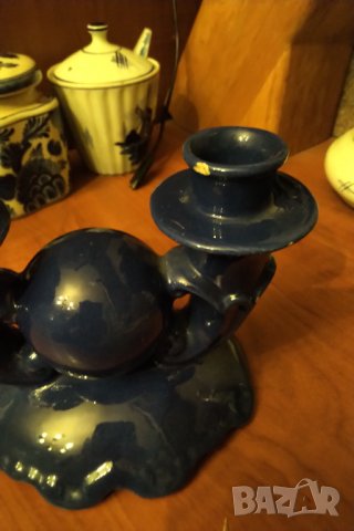 Старинен порцеланов свещник , снимка 3 - Декорация за дома - 35664751