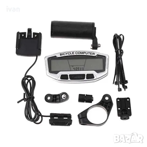 Вело компютър километраж, водоустойчив, LCD подсветка, Скорост , разстояние, Максимална , Средна , снимка 2 - Аксесоари за велосипеди - 50180795