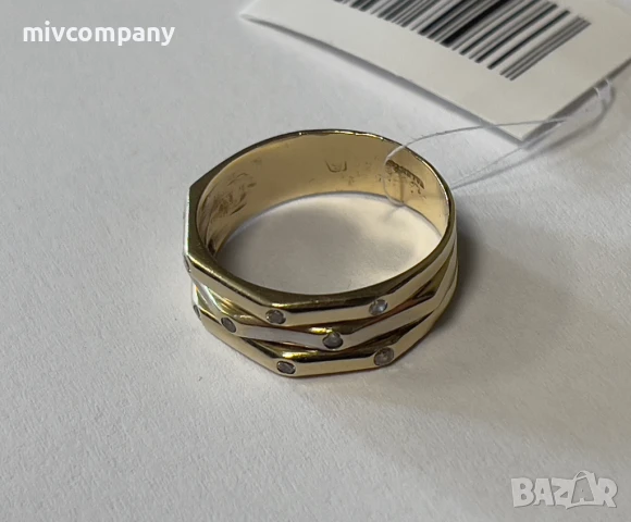 Златен пръстен 3.96гр., снимка 4 - Пръстени - 48804018