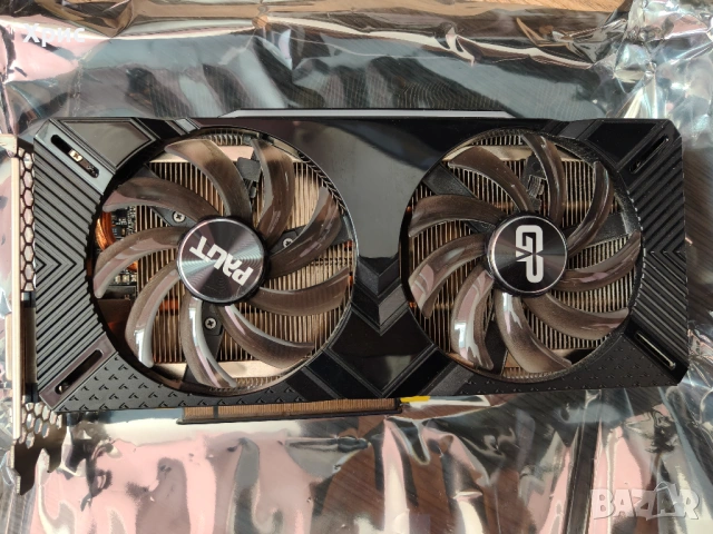 Видеокарта PALIT RTX 2060 6GB DUAL OC, снимка 3 - Видеокарти - 53781592