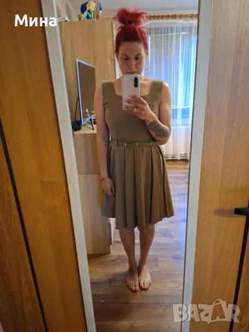 Дамска рокля с колан, снимка 3 - Рокли - 50370183