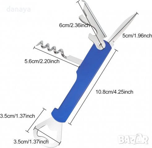 3473 Отварачка с тирбушон, 4 в 1, снимка 6 - Аксесоари за кухня - 39212296