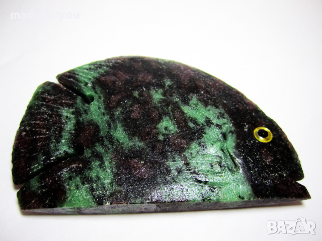 Рубин в Цоисит, Зоисит , Аниолит естествен,натурален тропическа риба рибка 715 карата Индия, снимка 9 - Други ценни предмети - 36457658