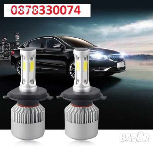 Комплект LED крушки за фарове 8000lm, H7, 36w, 16000lm, 2 бр.,12/24V, снимка 1