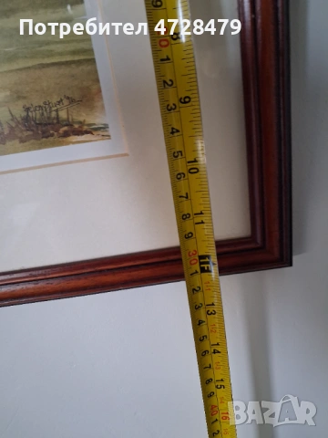 Картини акварел с красиви рамки и подпис на художника., снимка 4 - Декорация за дома - 53704999