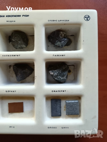 Стара учебна сбирка по география – „Полезни изкопаеми - Руди“, снимка 4 - Ученически пособия, канцеларски материали - 52243450