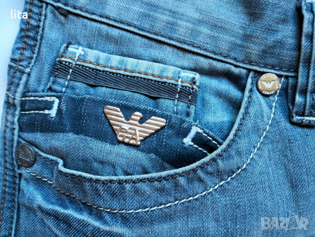 Мъжки дънки EMPORIO ARMANI Размер L, снимка 5 - Дънки - 53869385