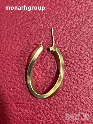 Златна обеца, снимка 3 - Обеци - 52891817