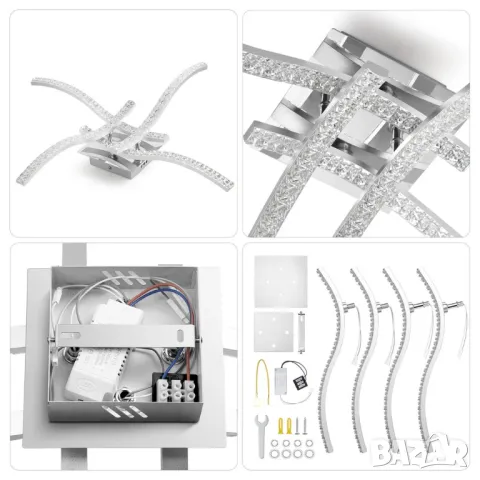 LED Плафониер 32W 3520 lm 5500K, снимка 5 - Лампи за таван - 48212061